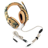 Army Style Wired Noise Canceling Gaming Stereo Headphone