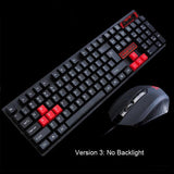 104 Keys LED Flame Theme Gaming Keyboard with Mouse