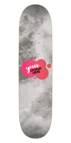 POD 8" Wide Skateboard Deck With Custom Bottom Print