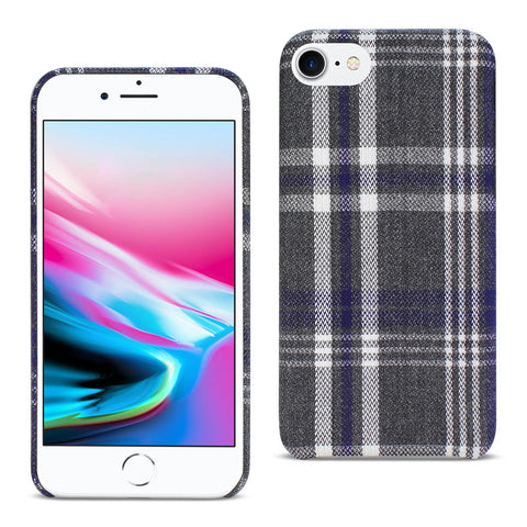 Reiko iPhone 8 Checked Fabric In Black