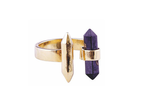 Hematite T Ring