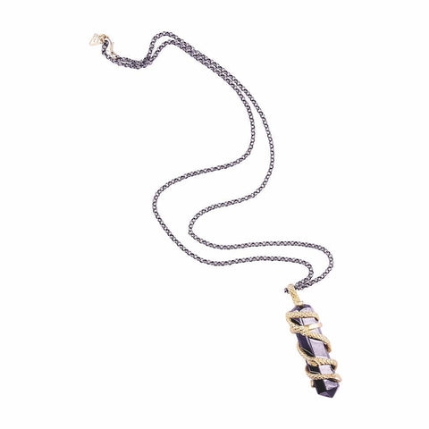 Hydra Snakes Hematite Necklace