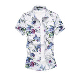 Mens White Floral Shirt