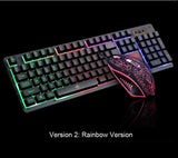 104 Keys LED Flame Theme Gaming Keyboard with Mouse