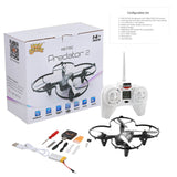 2.4GZ 4 CH Black Quadcopter Mini RC Drone with HD Camera
