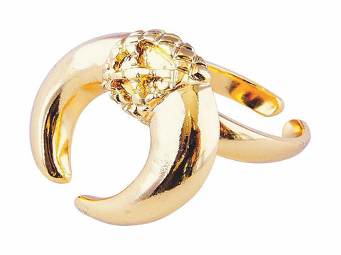 18k Gold Plated Brass Minotaur Statement Ring