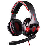 USB Virtual Surround Sound Gaming Headset with LED lights